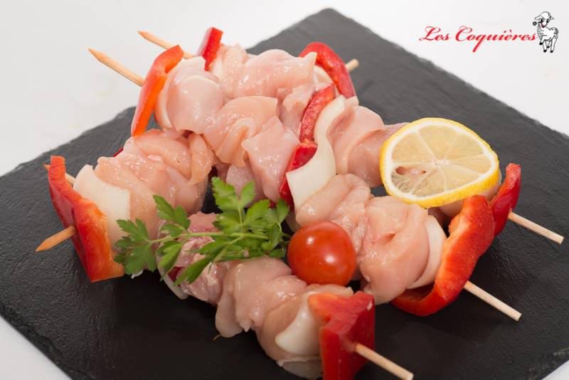 BROCHETTES DE POULET NATURE
